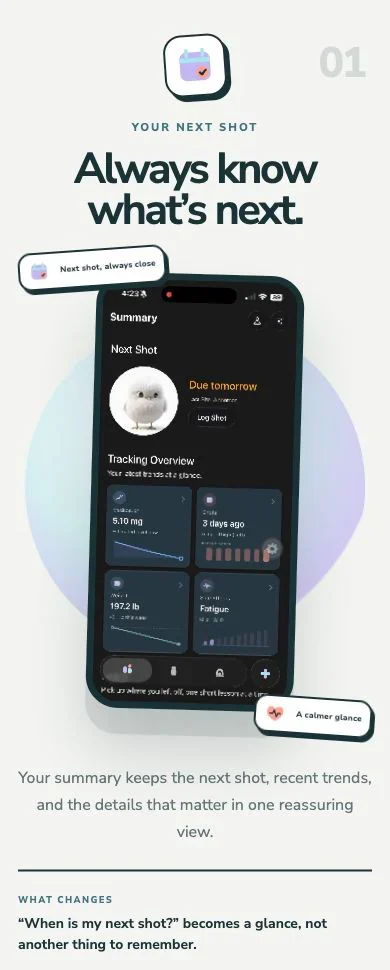 ShotNest outcome-led feature story on mobile